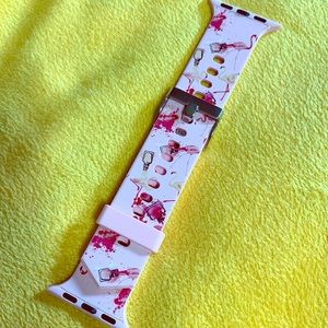 Flamingo/Nail Polish Apple Watch Band